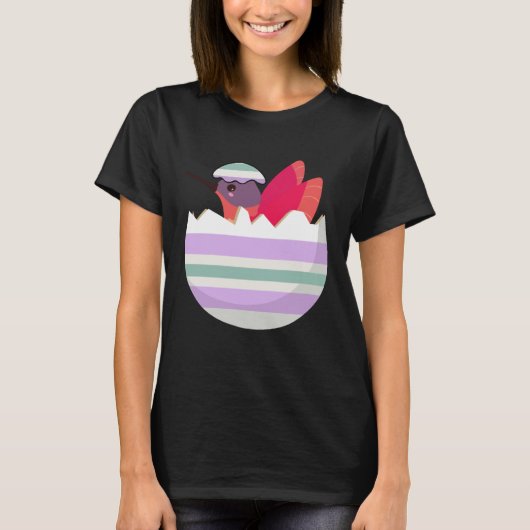 Easter Egg Hunt Bunny Ear Hummingbird Easter Day 2 T-shirt (Voorkant)