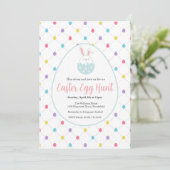 Easter Egg Hunt Customizable Invitation (Debout devant)