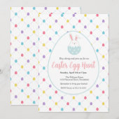 Easter Egg Hunt Customizable Invitation (Devant / Derrière)