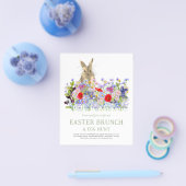 Easter Egg Hunt en Brunch Bunny Floral Budget Flyer (Enkel)