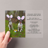 Easter Egg Hunt en Feesthonden Pasen Acryl Uitnodigingen (Insitu (Draagbaar))