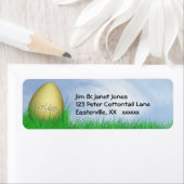 Easter Egg Hunt Golden Egg Etiket (Insitu)