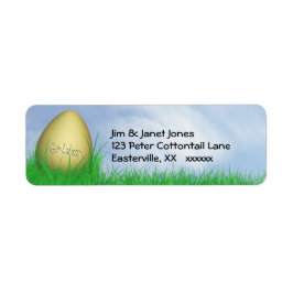 Easter Egg Hunt Golden Egg Etiket