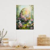 Easter Egg Hunt in het Fantasy Forest Poster (Keuken)