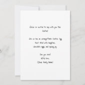 Easter Egg Hunt Invitation - Cute Bunny Watercolor (Dos)