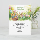 Easter Egg Hunt Invitation – Spring Easter Party (Debout devant)