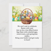 Easter Egg Hunt Invitation – Spring Easter Party Kaart (Achterkant)