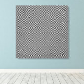 Easter Egg Hunt OpArt Canvas Afdruk (Insitu (Houten vloer))