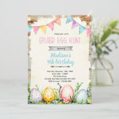 Easter egg Hunt party Invitation (Debout devant)