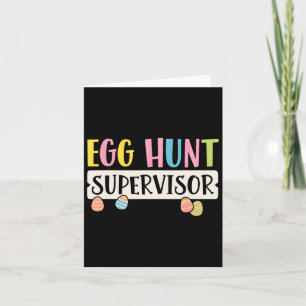 Easter Egg Hunt Supervisor Funny Mom Dad Mannen Vr Kaart