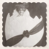 Easter Egg Lady Kartonnen Onderzetters (Voorkant)
