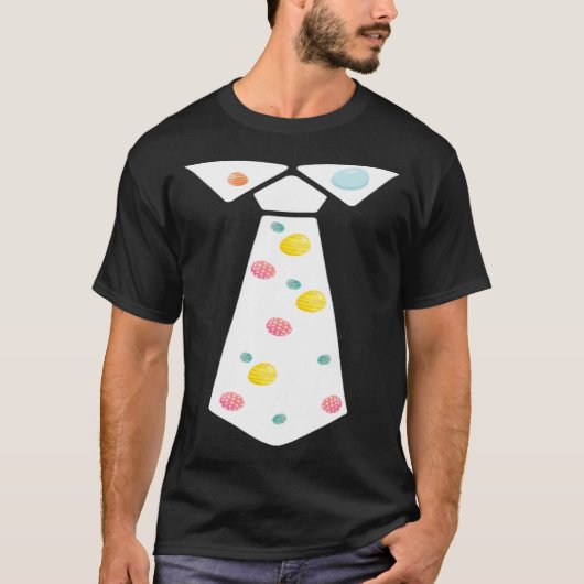 Easter Egg Neck Tie Cool Easter Celebration Costum T-shirt (Voorkant)