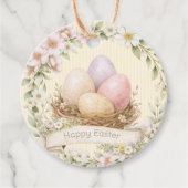 Easter Egg Nest | Happy Easter Bedankjes Labels (Voorkant)