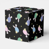 Easter Egg Pattern-draagtas - zwart en pasta Bedankdoosjes (Achterkant)