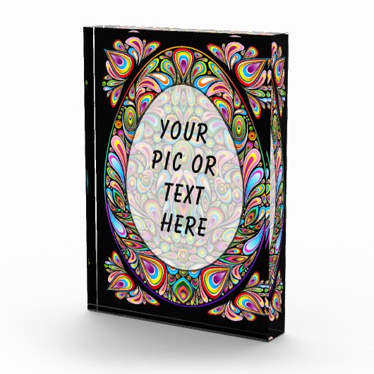 Easter Egg Psychedelic Design Fotoblokken (Rechts)