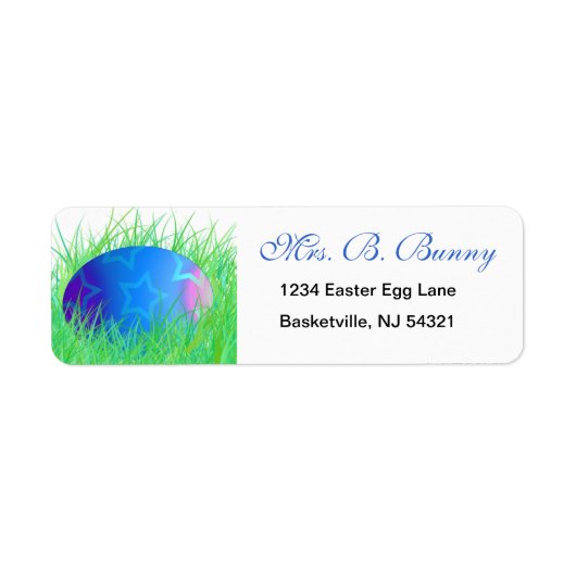 Easter Egg Return Address Labels (Voorkant)