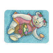 EASTER EGG TEDDDY BEAR MAGNET Rectangle (Horizontal)