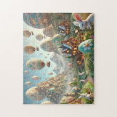 Easter Egg Wonderland Whimsical Bunny Scene Legpuzzel (Verticaal)