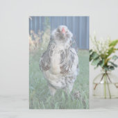 Easter Egger Rooster Briefpapier (Staand voorkant)