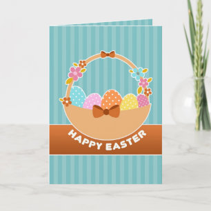 Easter Eggs Basket Kaart