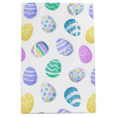 Easter Eggs Colorful Pattern Medium Cadeauzakje (Voorkant)