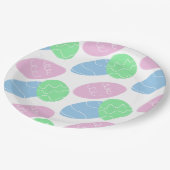 Easter Eggs Doodles  Papieren Bordje (Gekanteld)