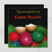 Easter eggs Easter Party Invitation Card Kaart (Voorkant / Achterkant)