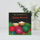 Easter eggs Easter Party Invitation Card Kaart (Staand voorkant)