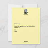 Easter Eggs Flat Card Feestdagenkaart (Achterkant)