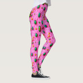 EASTER EGGS ~ Floral Pink 3D ~  Leggings (Droite)