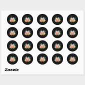 Easter Eggs Graphic Ronde Sticker (Vel)