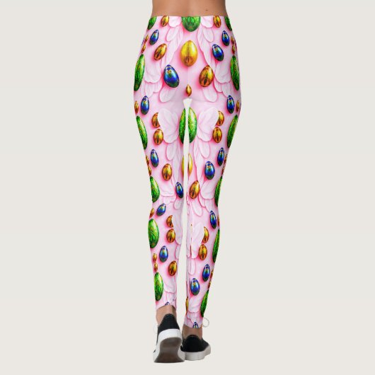 EASTER EGGS ~ Multicolored 3D ~  Leggings (Dos)
