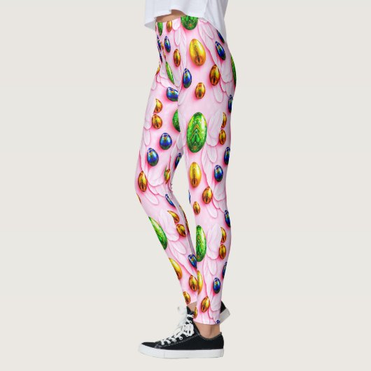EASTER EGGS ~ Multicolored 3D ~  Leggings (Gauche)