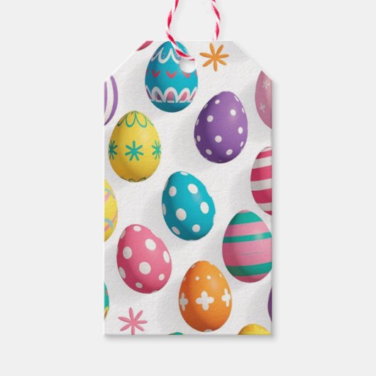 Easter Eggs Photo Cadeaulabel (Voorkant)