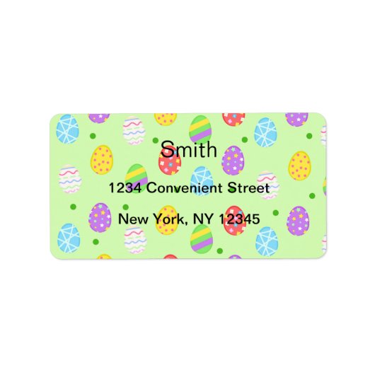 Easter Eggs Return Address Label (Voorkant)