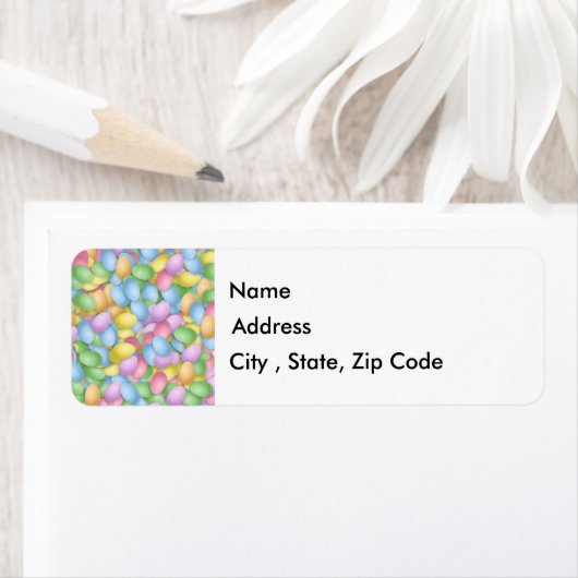 Easter Eggs Return Address Label (Insitu)