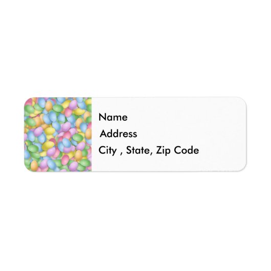 Easter Eggs Return Address Label (Voorkant)