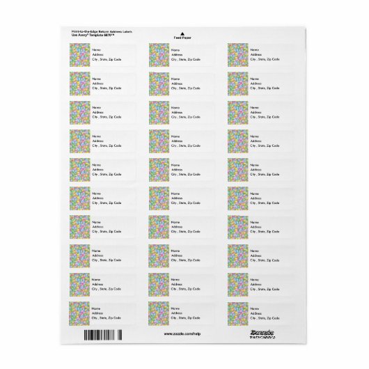 Easter Eggs Return Address Label (Full Sheet)