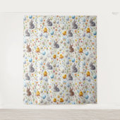Easter Elements Scattered - Tapestries Wandkleed (Voorkant)