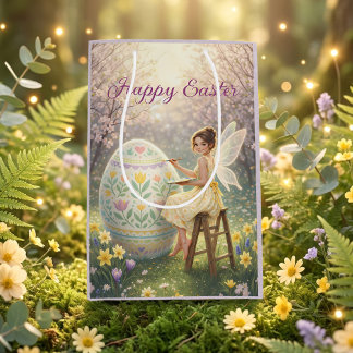 Easter Fairy Painting Egg Spring Medium Cadeauzakje