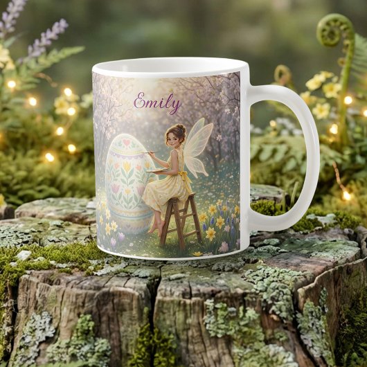 Easter Fairy Painting Egg Spring Name Koffiemok