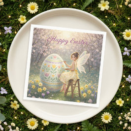 Easter Fairy Painting Egg Spring Servet