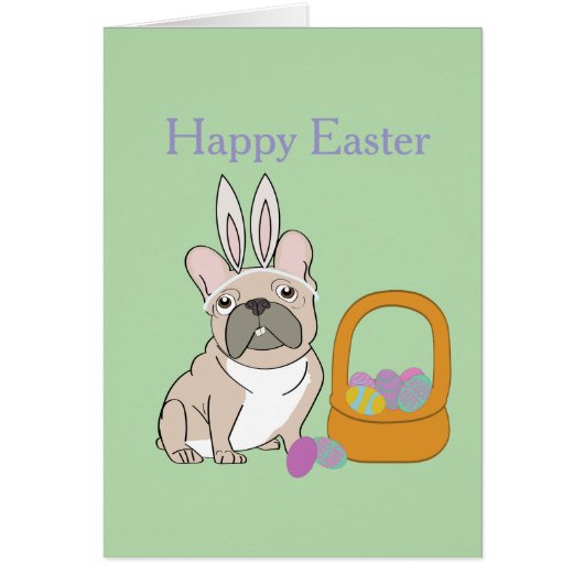 Easter French Bulldog (Voorkant)