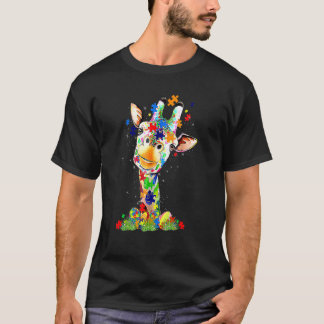 Easter Giraffe World Autism Awareness Day T-shirt