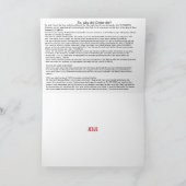 Easter Gospel Message Feestdagen Kaart (Binnen)