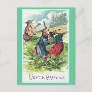 Easter Greetings Vintage Easter Feestdagenkaart