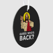 Easter Guess Whos Back Jesus Funny Religious (devant)