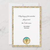 EASTER He Is Risen CHURCH SERVICES Customized Aankondiging (Achterkant)