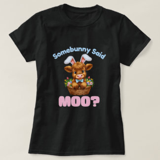 Easter Highland Cow  T-shirt