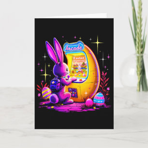 Easter Hunt Arcade - Bunny Gamer Retro 80s Stijl  Kaart